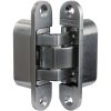 Charnière invisible Small zamak chromé mat - Angle d'ouverture 180° - 23 x 95 mm - Argenta