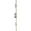 Serrure multipoint bronze droite à fouillot - Clé I - Axe à 50 mm - Trilock 5000 standard - Vachette