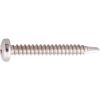 Vis tôle autoperceuse tête cylindrique bombé PZ2 - Ø 4,8 mm - 50,8 mm - Inox - Boîte de 100 pièces - Viswood