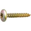 Vis penture tête cylindrique bombé T30 - Ø 7 mm - 70 mm - Zingué jaune - Boîte de 100 pièces - Viswood