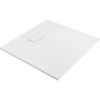Receveur de douche extra-plat - 90 x 90 cm - SMC blanc effet pierre - Gaïa - Odyssea