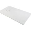 Receveur de douche extra-plat - 160 x 90 cm - SMC blanc effet pierre - Gaïa - Odyssea