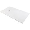 Receveur de douche extra-plat - 120 x 80 cm - SMC blanc effet pierre - Gaïa - Odyssea