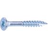 Vis bois zinguée tête fraisée T25 - Ø 4,5 mm - 35 / 21 mm - Boîte de 500 - Fixpro