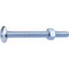 Boulon poêlier zingué tête large ronde PH - Ø 5 mm - Longueur 60 mm - Boîte de 75 pièces - Fixpro