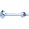 Boulon poêlier zingué tête large ronde PH - Ø 8 mm - Longueur 80 mm - Boîte de 25 pièces - Fixpro