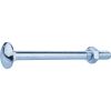 Boulon Japy zingué tête ronde collet carré - Ø 8 mm - Longueur 100 mm / Filetage 22 mm - Boîte de 25 pièces - Fixpro