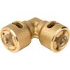 Raccord rapide frigorifique coudé 90° à pression - Femelle femelle 3/8" - CBM