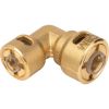 Raccord rapide frigorifique avec réduction coudé 90° à pression - Femelle 1/4" femelle 3/8" - CBM
