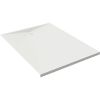 Receveur de douche extra plat - Kinesurf - Kinedo - 120 x 80 x 4 cm - Blanc - Bonde centrée sur la largeur