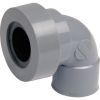 Adaptateur coudé PVC 87°30 - Nicoll - FF Ø 40 mm - Double emboîture