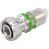 Manchon laiton droit multicouche à visser - Ecrou tournant portée conique M22 - Diamètre 20 mm - Comap