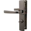 Poignée de porte sur plaque diamant noir - Condamnation - Entraxe fixation 195 mm - Muze - Vachette