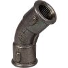 Raccord fonte noire coudé 45° à visser - F 1"1/4 - Grand rayon - N° 41 - Atusa
