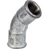 Raccord fonte galva coudé 45° à visser - F 1/2" - Grand rayon - N° 41 - Atusa