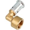 Coude multicouche à visser - Femelle 1/2" - Diamètre 16 mm - Laiton - Henco