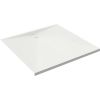 Receveur de douche extra plat - Kinesurf - Kinedo - 80 x 80 x 4 cm - Blanc - Bonde centrée sur la largeur