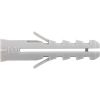 Cheville nylon à expansion - Ø 6 mm - Longueur 30 mm - Pour matériaux pleins et creux - Sachet de 100 pièces - Fixpro