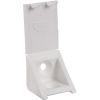 Taquet équerre cache attaché blanc - 2 trous - Prunier