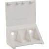 Taquet équerre cache attaché blanc - 3 trous - Prunier