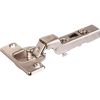 Charnière invisible à visser Intermat pour porte à moulure - Angle d'ouverture 95° - Entraxe 52 mm - Coudure 9,5 mm - Hettich