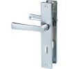 Poignée de porte sur plaque Flex - Clé L - Vachette