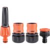 Kit d’arrosage lance ABS - Jet réglable - Raccords Ø 19 mm avec nez de robinet - Claber