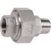 Raccord union inox droit à visser - M 1''1/4 - F 1''1/4 - Sféraco