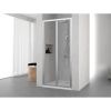 Porte de douche pliante 100 x 195 cm - Verre transparent 4/5 mm - Profilé chromé - Ocean S - Novellini