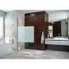 Paroi de douche italienne fixe 120 x 200 cm - Verre opaque 8 mm - Profilé argent brillant - Open 2 - Leda