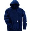 Sweat-shirt à capuche - Midweight Sleeve - Carhartt - Navy - Taille XXL