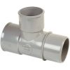 Té PVC 87°30 réduit - Nicoll - MF Ø 100 - 50 - 100 mm - Double emboîture