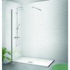 Paroi de douche fixe 120 x 200 cm - Verre trempé 8 mm - Finition aluminium mat - TRANSPARENCE-F - Odyssea