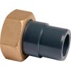 Raccord union mixte PVC pression - M Ø 50 mm - Écrou tournant laiton F 2" - Nicoll