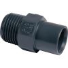 Raccord droit PVC pression - F Ø 16 mm / M Ø 20 mm - M 1/2" - Nicoll