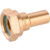 Raccord droit bronze gaz à sertir - F Ø 16 - F 3/4" à écrou tournant JPG - >B< Press Gas - Conex / Bänninger