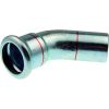 Raccord coudé 45° à sertir - FM Ø 35 mm  - Xpress Carbone - Aalberts integrated piping systems