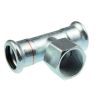 Raccord Té à sertir / à visser - FFF Ø 42 x 1"x42 - Xpress Carbone - Aalberts integrated piping systems