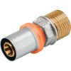 Raccord multicouche droit à sertir - Ø 16 mm - M 3/8" - RBM