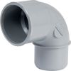 Lot de 10 raccords PVC gris coudé 87°30 à coller - MF Ø 40 mm - Simple emboîture - Nicoll