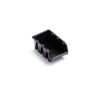 Bac de rangement empilable noir à bec - 10 L - 20 x 20 x 15 cm - TOOD