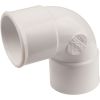 Coude PVC 87°30 - Nicoll - Ø 50 mm - Double emboîture - Blanc
