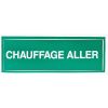 Étiquette autocollante - chauffag aller 100x30 - Coditherm