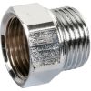 Raccord laiton chromé droit à visser - M 1/2" - F 1/2" - Sobime