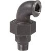 Raccord union fonte noire coudé 90° à visser - MF 3/8" - N° 98 - Atusa