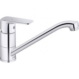 Mitigeur évier chromé - Bec profilé - Débit 10 l/min - July+ - Jacob ...