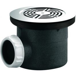 Bonde De Douche Valentin à Visser Horizontale Diamètre 90 Avec Grille 115 Mm