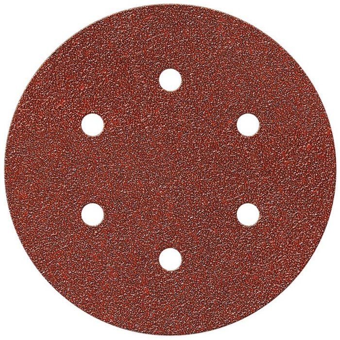 Disque papier auto-agrippant 6 trous - Ø150 mm - Grain 40 - Lot de 5 - SCID