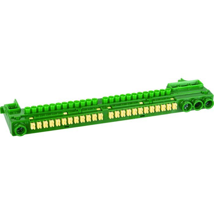 Bornier de terre isolé - 24 + 4 sorties - Section 4 x 25 mm² - Gewiss