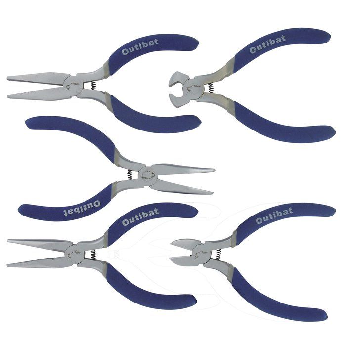 Jeu de 5 mini pinces - Outibat